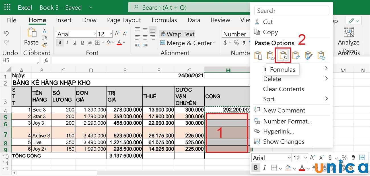 3 cách copy công thức trong Excel không bị lỗi định dạng cực đơn giản