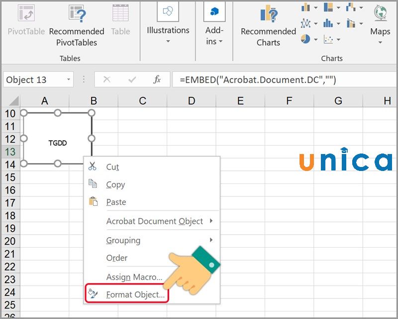 Cách chèn File PDF vào Excel chi tiết nhất