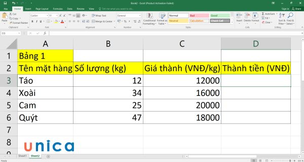 3 cách copy công thức trong Excel không bị lỗi định dạng cực đơn giản