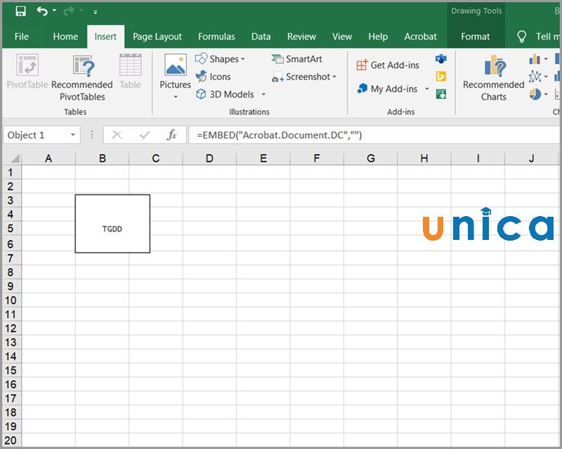 Cách chèn File PDF vào Excel chi tiết nhất