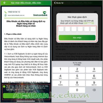 Cách đăng ký SMS Banking Vietcombank qua app mới nhất 2024