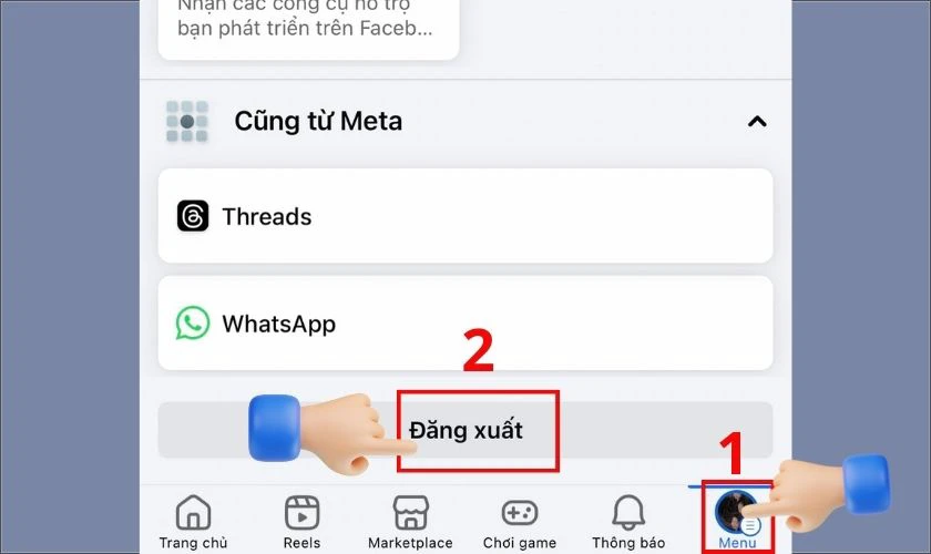 Cách đăng xuất Facebook trên điện thoại, đăng xuất Facebook từ xa