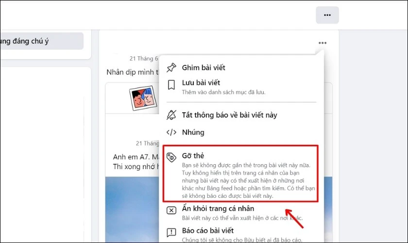 Cách gỡ gắn thẻ trên Facebook đơn giản và mới nhất