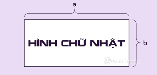 Công thức tính chu vi hình chữ nhật, diện tích hình chữ nhật