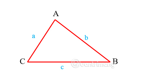 Công thức tính chu vi hình tam giác