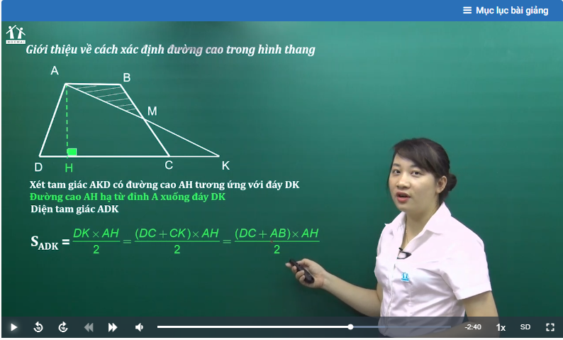 Cách tính diện tích hình thang, chu vi hình thang - Toán lớp 5