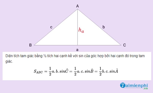 Công thức tính diện tích tam giác Thường, Vuông, Cân, Đều