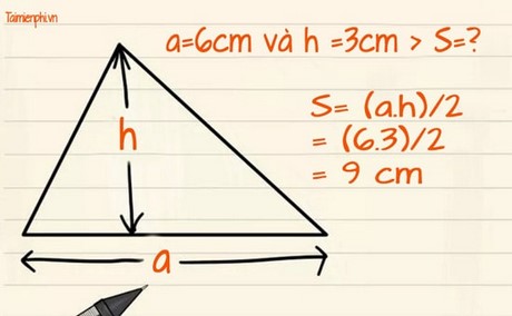 Công thức tính diện tích tam giác Thường, Vuông, Cân, Đều