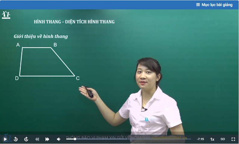 Cách tính diện tích hình thang, chu vi hình thang – Toán lớp 5