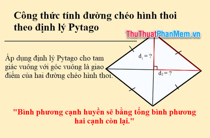 Khám phá công thức tính đường chéo hình thoi & ví dụ minh họa