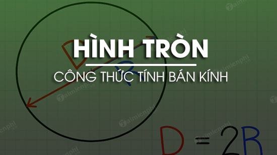 Tính bán kính của hình tròn