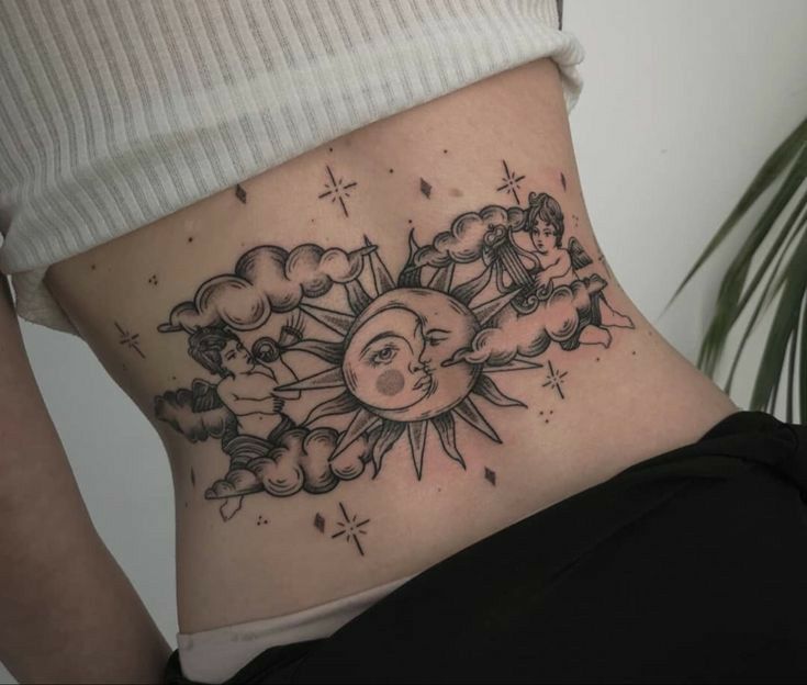 Gợi ý hơn 700 mẫu hình xăm ở bụng độc lạ - Genztattoo