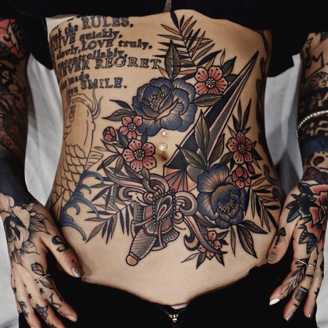 Gợi ý hơn 700 mẫu hình xăm ở bụng độc lạ - Genztattoo