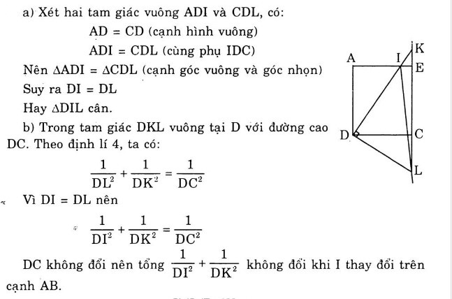 Một số hệ thức về cạnh và đường cao trong tam giác vuông