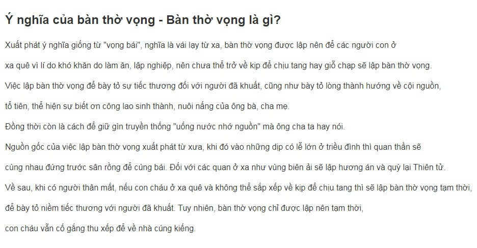 02Lập bàn thờ vọng văn khấn bài cúng/sắm lễ