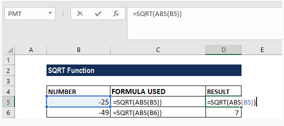 Hàm căn bậc 2 trong Excel: Công thức và Ví dụ cụ thể