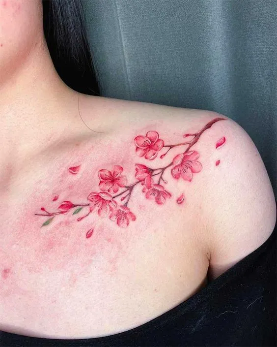 99+ hình xăm bông hoa trên vai được ưa thích nhất hiện nay - Genztattoo