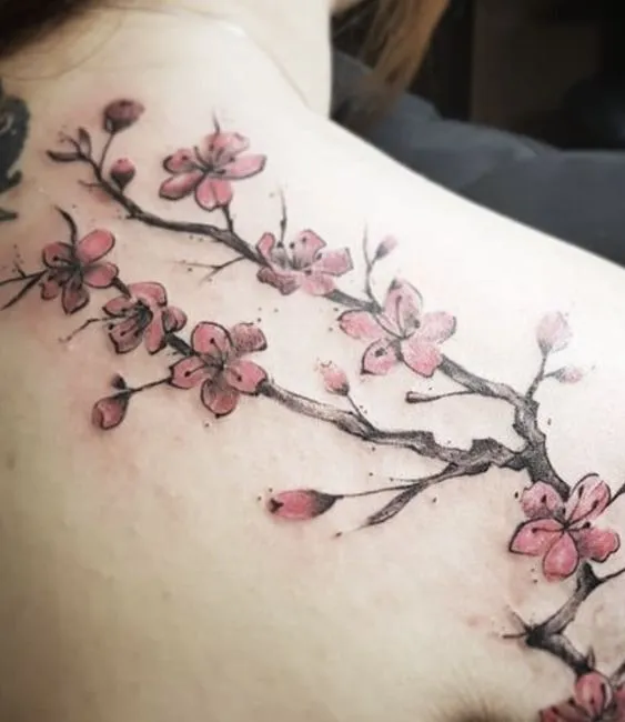 99+ hình xăm bông hoa trên vai được ưa thích nhất hiện nay - Genztattoo