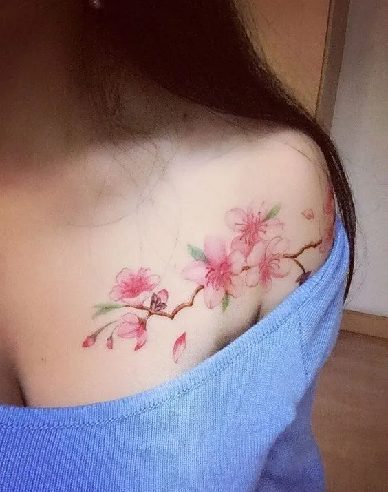 99+ hình xăm bông hoa trên vai được ưa thích nhất hiện nay - Genztattoo