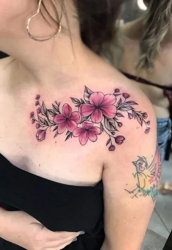 99+ hình xăm bông hoa trên vai được ưa thích nhất hiện nay - Genztattoo