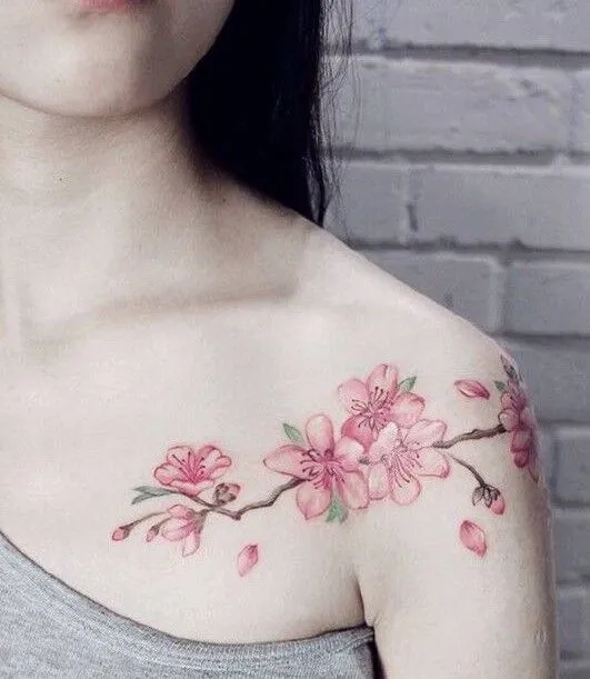 99+ hình xăm bông hoa trên vai được ưa thích nhất hiện nay - Genztattoo