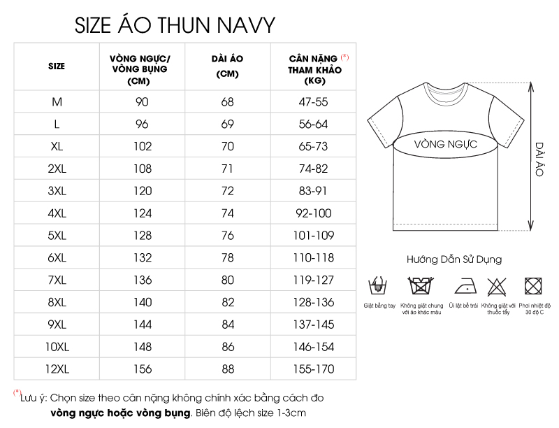 Áo Thun Nam Size Mã BSX519