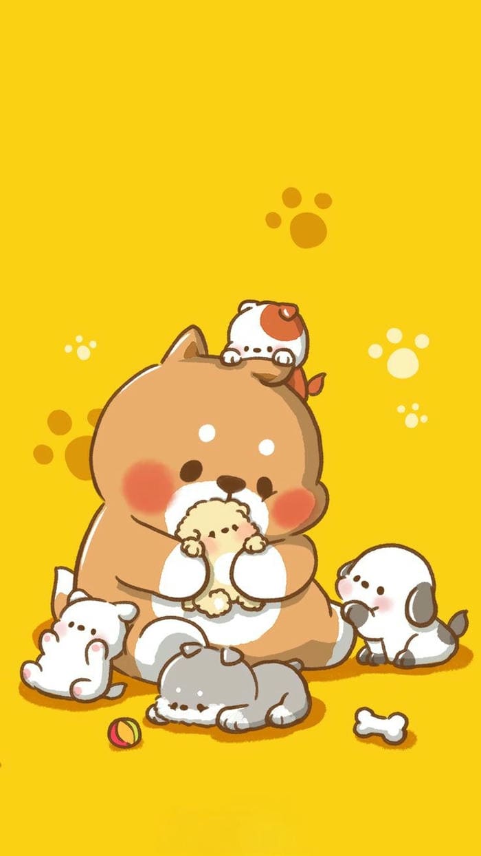 Bộ sưu tập 99+ hình nền chó chibi cute dễ thương vô cùng