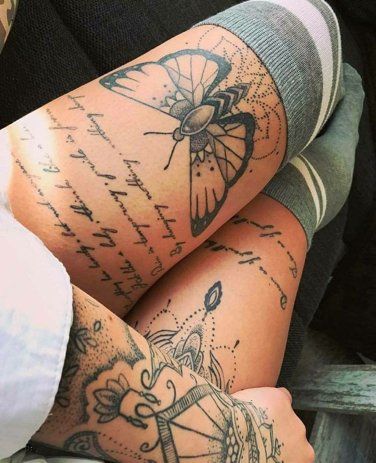 Trọn bộ 444+ hình xăm chữ ở đùi độc đáo, phong cách, ấn tượng - Genztattoo