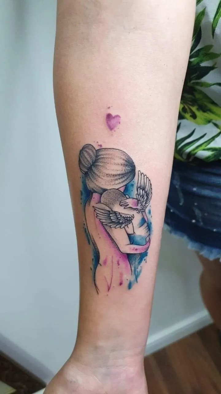 Top 555+ hình xăm mẹ bồng con ý nghĩa được tuyển chọn - Genztattoo