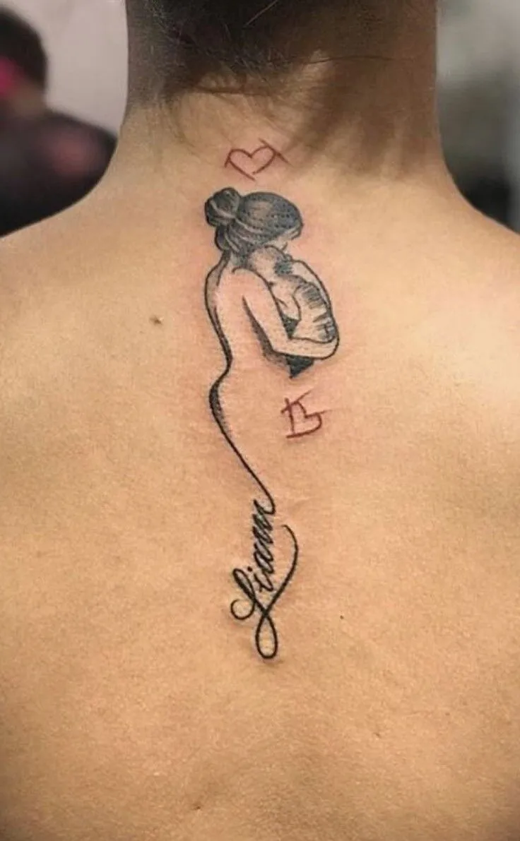 Top 555+ hình xăm mẹ bồng con ý nghĩa được tuyển chọn - Genztattoo