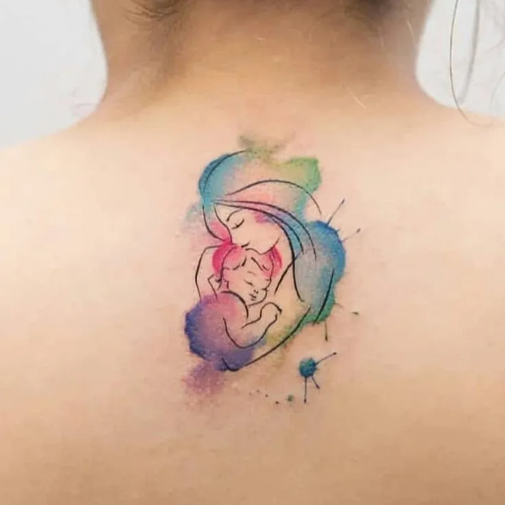 Top 555+ hình xăm mẹ bồng con ý nghĩa được tuyển chọn - Genztattoo