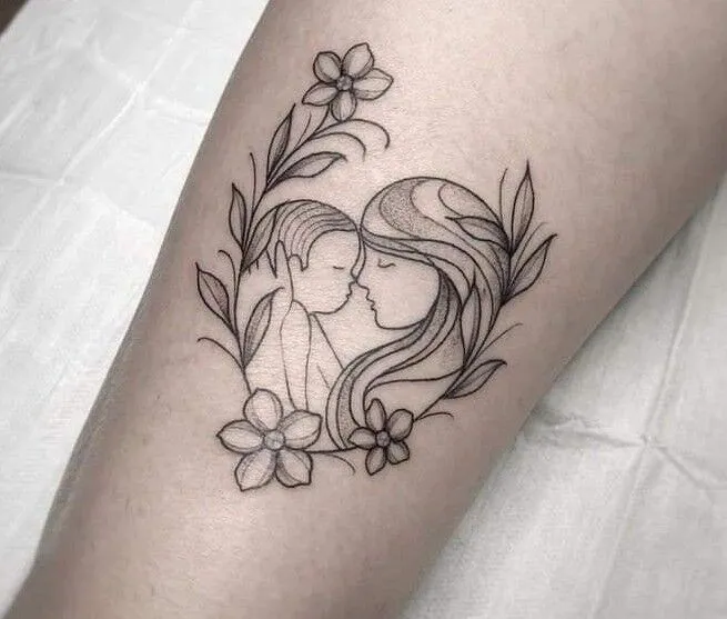 Top 555+ hình xăm mẹ bồng con ý nghĩa được tuyển chọn - Genztattoo