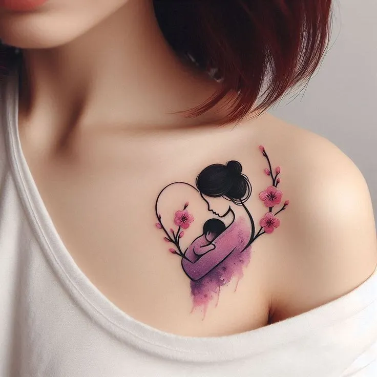 Top 555+ hình xăm mẹ bồng con ý nghĩa được tuyển chọn - Genztattoo