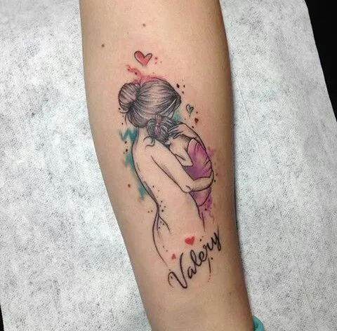 Top 555+ hình xăm mẹ bồng con ý nghĩa được tuyển chọn - Genztattoo