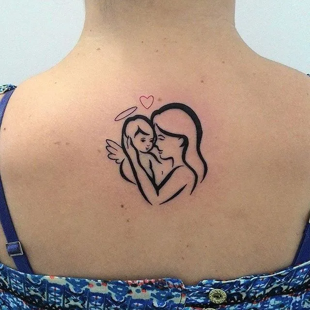 Top 555+ hình xăm mẹ bồng con ý nghĩa được tuyển chọn - Genztattoo