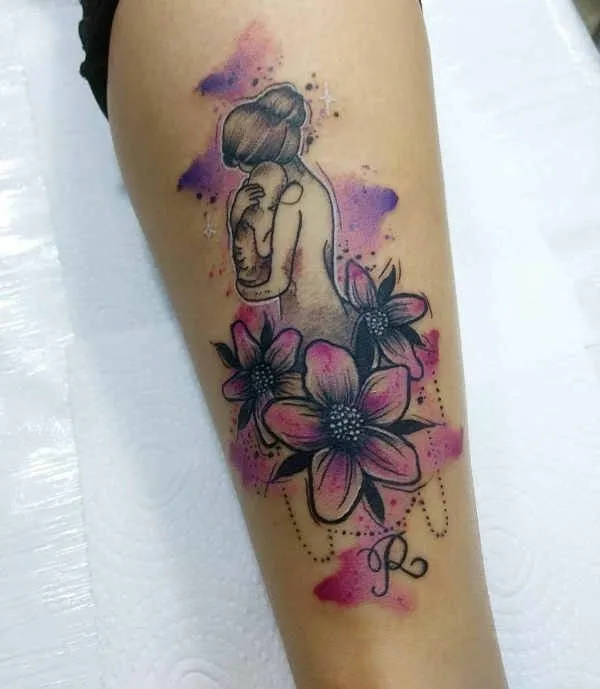 Top 555+ hình xăm mẹ bồng con ý nghĩa được tuyển chọn - Genztattoo