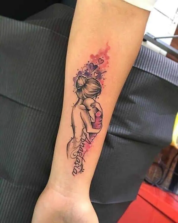 Top 555+ hình xăm mẹ bồng con ý nghĩa được tuyển chọn - Genztattoo