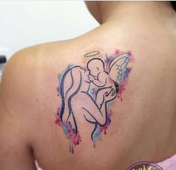 Top 555+ hình xăm mẹ bồng con ý nghĩa được tuyển chọn - Genztattoo