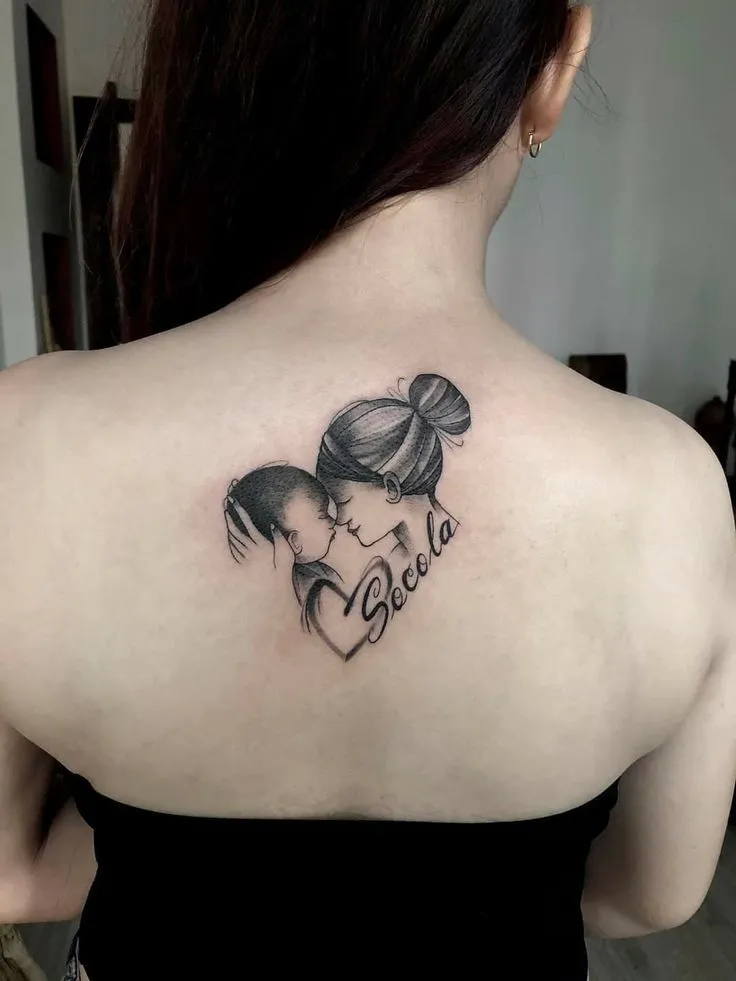 Top 555+ hình xăm mẹ bồng con ý nghĩa được tuyển chọn - Genztattoo