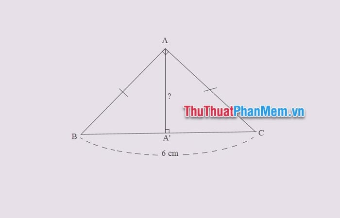 Cách tính chiều cao trong tam giác vuông cân & Ví dụ