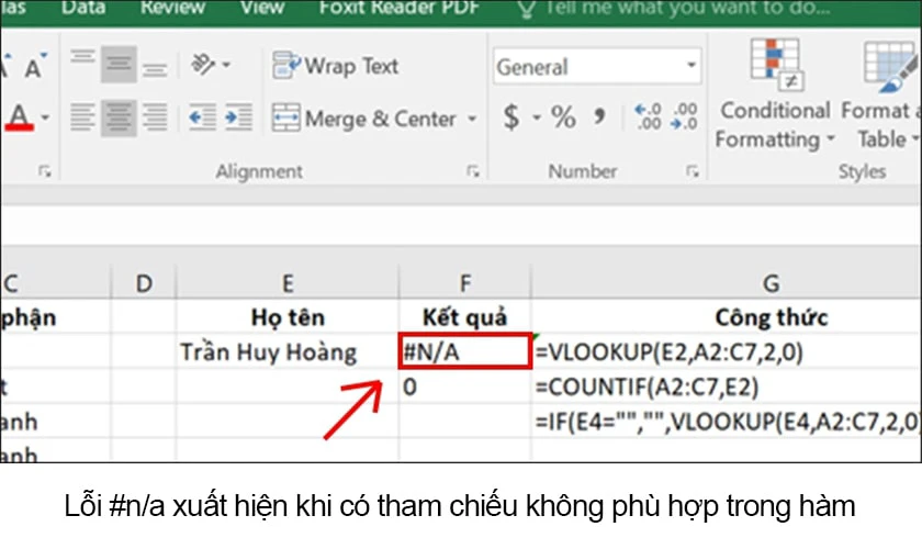 #n/a là lỗi gì trong excel? Cách sửa lỗi n/a hiệu quả