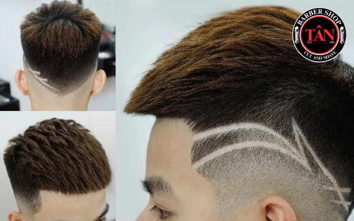 Các kiểu gạch tóc nam đẹp năm 2024 - Tân Barber Shop