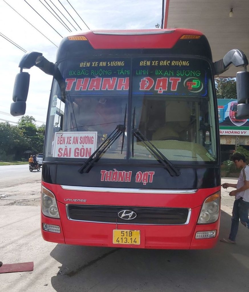 Nhà xe Thành Đạt Sài Gòn Bắc Ruộng Tánh Linh cập nhật mới