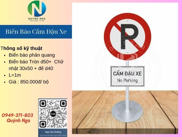 Biển Báo P.131 Cấm Đỗ Xe - Ý Nghĩa Và Kích Thước