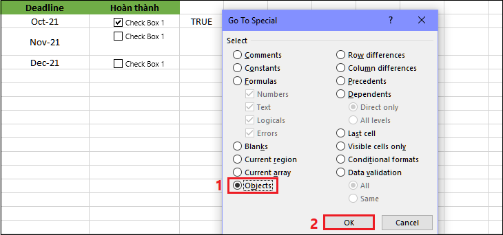 Hướng dẫn cách tạo nút chọn trong excel dễ dàng, đơn giản nhất