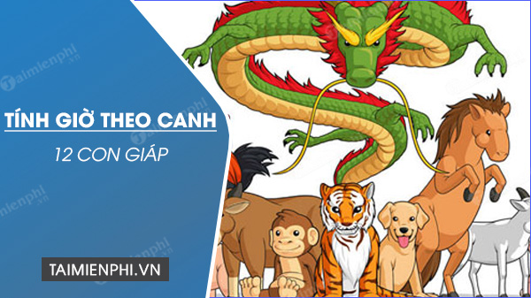 Cách tính giờ theo canh, 12 con giáp chuẩn nhất