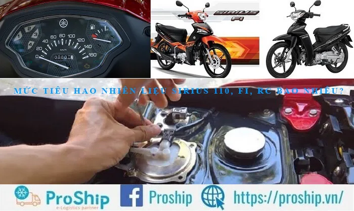 Mức tiêu hao nhiên liệu của Sirius 110, FI, RC bao nhiêu? Tốn xăng không?