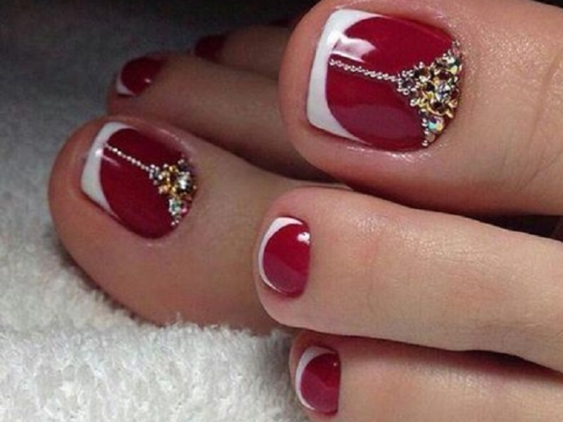 Top 99+ Mẫu Nail Chân Đỏ Thời Thượng Nhất Cho Nàng