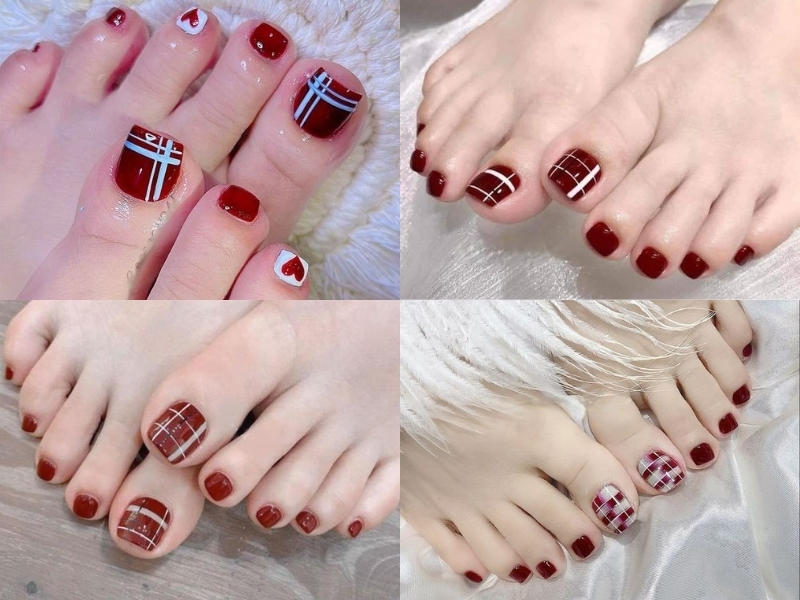 Top 99+ Mẫu Nail Chân Đỏ Thời Thượng Nhất Cho Nàng