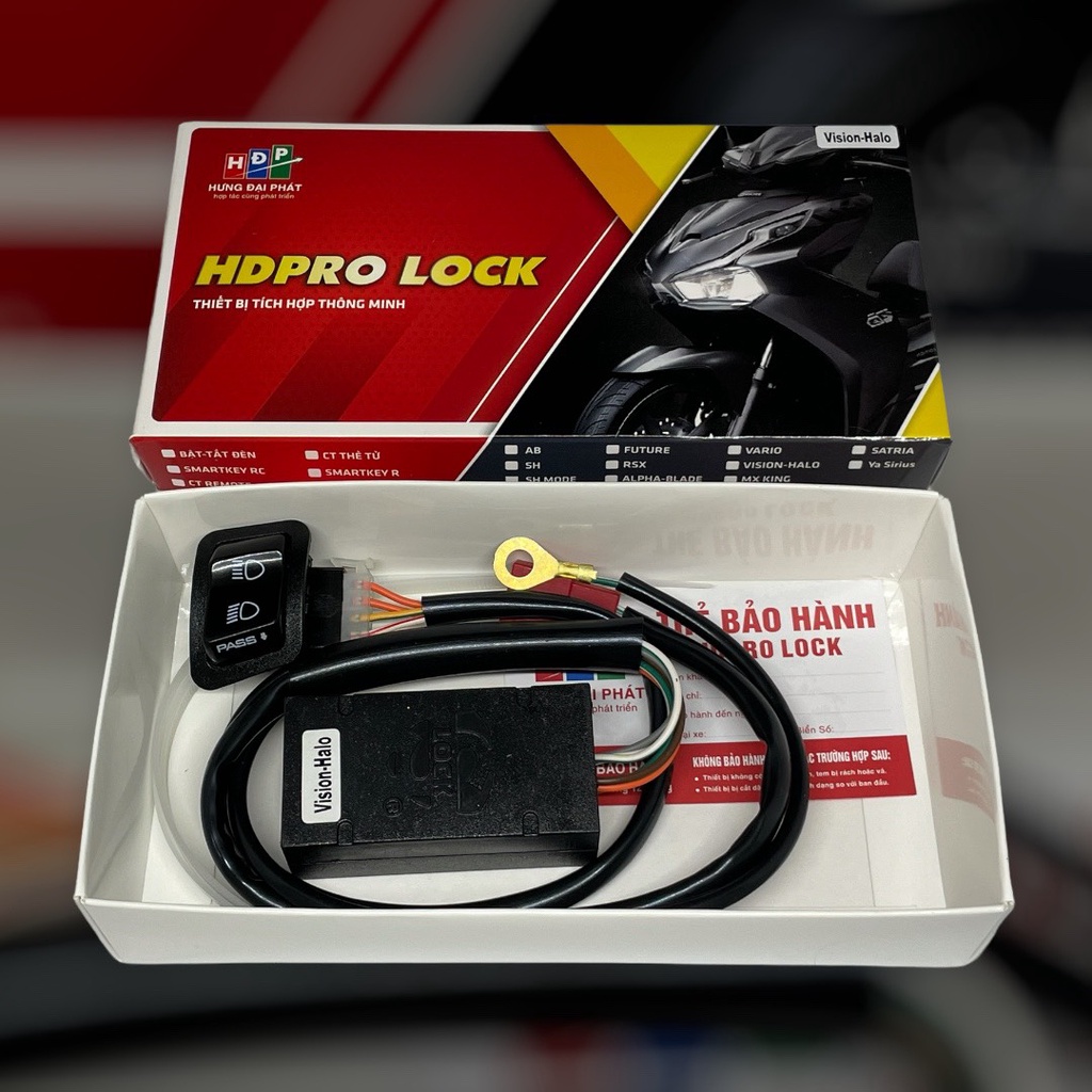 Bộ mạch tắt đèn xe HDPRO LOCK - Hướng dẫn cách tắt đèn xe Lead 2020 2021 2022